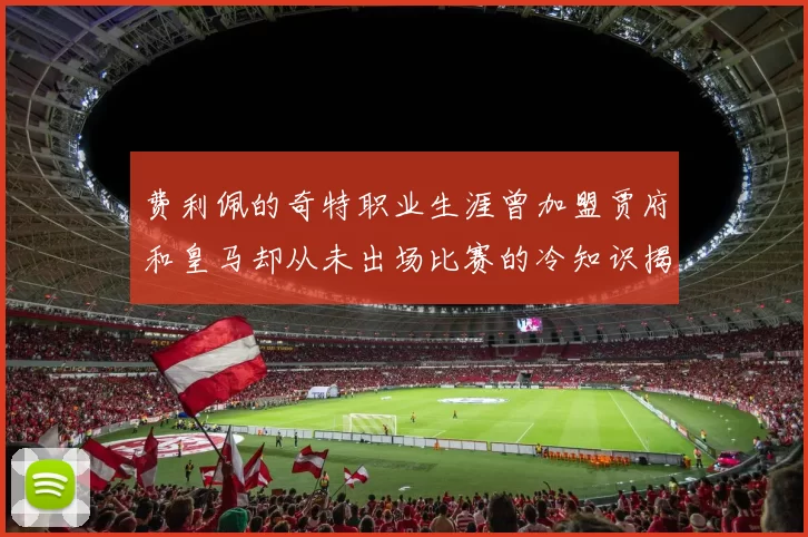 费利佩的奇特职业生涯曾加盟贾府和皇马却从未出场比赛的冷知识揭秘
