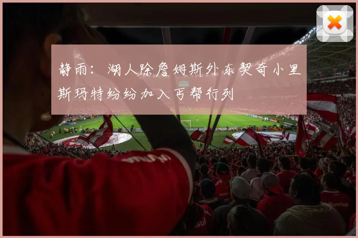 静雨：湖人除詹姆斯外东契奇小里斯玛特纷纷加入丐帮行列